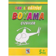 Nurdan Yayınları Renkli Eğitici Boyama Çizgiler 5+Yaş Nurdan Yayın