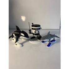 Hepta Collection Orcalero Orcala Tralalero Tralala ve Cappuccino Assassino Figür Karakterler Oyuncak 3 Lü Set