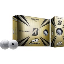Hepta Collection Bridgestone Golf Üniseks – Yetişkin 2021 E12 Contact White, Beyaz/zengin Bahçe, One Dozen