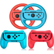 Hepta Collection 2 Pcs Grips For Con And 2 Pcs Steering Wheel Compatible For Switch Wheel, Family Sports