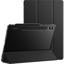 Hepta Collection S10 / S9 12.4 Inç S Pen Tutucu Yumuşak Standı Tablet Kılıfı (Siyah)