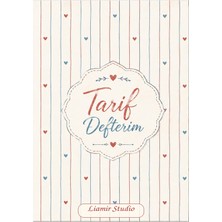 Liamir Studio Yemek Tarif Defteri 50 Yaprak, 100 Sayfa, Laminasyon Kapak / Tel Spiral / A5 Kağıt