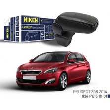 Niken Novapazr Araca Özel Kol Dayama Siyah Peugeot 308 14