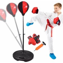 Hepta Collection Boks Standı 90-120 cm Refleks Topu Boks Seti Eldiven Hediye LYT-112