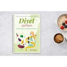 Hepta Collection 120 Günlük Diyet Ajandası - A4 Boyut, Renkli Baskı, Tel Spiral (Sağlıklı Yaşam Planlayıcısı)