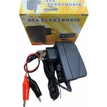 Hepta Collection 6 Volt Kuru Tip Akü Şarj Adaptörü 6 Volt Aküler Içindir Extra Maşali Kablo Kesici Özellik ( Akü Şarj