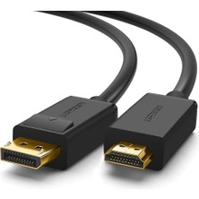 Ugreen 4K Displayport HDMI Dönüştürücü Kablo, Siyah, 1.5 Metre