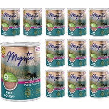 Mystic Yavru Köpek Biftekli Pate 400 gr x 12 Adet