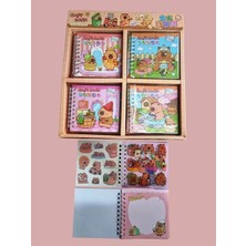 Takvim Spor Not Defteri + Sticker SZ355 Capybara (24'lü Paket)