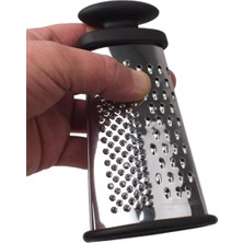Deconox Paslanmaz Çelik Yassı Avuç Içi Mini Rende, 3 Yönlü Rendeleme Yassı Tasarım 15 * 7 * 3cm