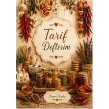 Liamir Studio Yemek Tarif Defteri 50 Yaprak, 100 Sayfa, Laminasyon Kapak / Tel Spiral / A5 Kağıt