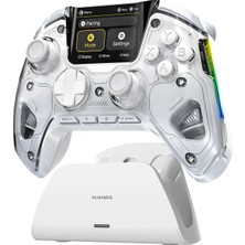 Hepta Collection Manbaone Interactive Screen Wireless Gaming Controller For Pc/switch/switch 2/ios/android,hall Effec
