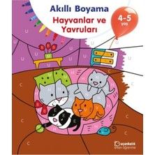 UÇANBALIK Akıllı Boyama Hayvanlar ve Yavruları 4-5 Yaş Uçanbalık