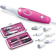 Hepta Collection Beurer Mp 44 Manikür/pedikür Seti, 7 Başlıklı Elektrikli Tırnak Bakım Seti, LED Işık, Manuel Tırnak