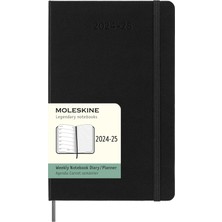 Moleskine Haftalık Planlayıcı 2024-2025, Ajanda, Haftalık, 18 Ay 2025, Notlar Için Yerli, Sert Kapak