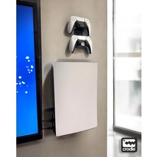 Hepta Collection 2'li Fırsat Ps5 ve Ps5 Slim Duvar Standı Joystick Konsol Tutacağı Yerden Tasarruf Gaming Aksesuar