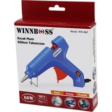 Winnboss WN-1163 Silikon Tabancası 11MM 60W 190℃ Sıcak Anahtarlı Kalın Mum