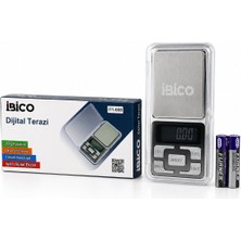 İbico Ibico İ11-008 Hassas Tartı ve Terazi Mini 6X12CM 300GR/0.01GR Pilli 2 Adet Ince Şeffaf Pls.kapaklı