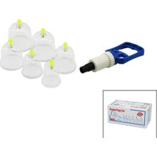 KRT-1012 Hacamat Kupa Masaj Seti Mika Kristal Pls 6 Adet No-6: 2AD No-5: 1AD No-4: 1AD