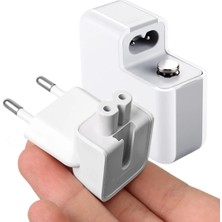 Derwell Macbook Pro Pad Aksesuar Güç Adaptörü Ipad Iphone Şarj Soket Adaptör Çevirici Priz Ucu Beyaz