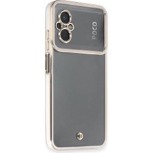 Sh Newface Xiaomi Poco M5 Kılıf Liva Lens Silikon - Beyaz Najmaddin