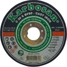 Karbosan 10270 Sc Mermer Kesici Disk 115MMX2.5X22 Spral Taşı