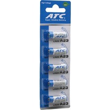 Atc Super Alkaline Battery Araç ve Oto 12V LR23 5'li Kart A23 - 23A Kumanda Pili