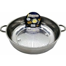Güneş Süzek Metal Süzgeç 30CM No-3 Basık Kulplu