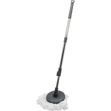 Viomax TM-778 Seti Metal + Plastik Sap 110CM 360° Yedek Otomatik Mop Mikrofiber Mop