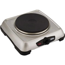 Akel Ev Aletleri Akel AP-516 Mini Elektrikli Ocak 1500W Isıtıcı Yüzey 18CM Gümüş Tek Gözlü Ayarlanabilir Termostat