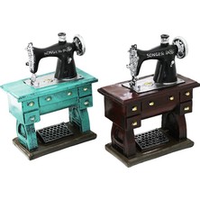 İbico Ibico İ12-212-B Vintage Dekoratif Biblo ve Kumbara Renkli 20X15X8.5CM Reçine Dikiş Makinesi