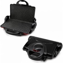 Awox Orion Elektrikli ve 1800W 8 Dilim 180° Izgara 6 Kademe Isı Ayarı Siyah Teflon Tost Makinesi
