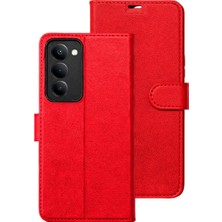 Magicool Xiaomi Redmi 15 5g Trend S Plus Kapaklı Kılıf - Kırmızı