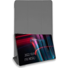 TeknoKapsül Newface Apple Ipad 2022 10.9 (10.nesil) Kılıf Tablet Smart Kılıf - Koyu Gri