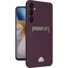 TeknoKapsül Newface Samsung Galaxy A26 Kılıf Kelvin Kartvizitli Silikon - Derin Mor