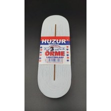 Huzur Paça Lastik Yassı Geniş 10MT 3cm Beyaz
