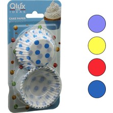 Qlux Ideas Qlux L-00169 Kek Kapsülü Kağıt Browni Kartela Büyük Yuvarlak