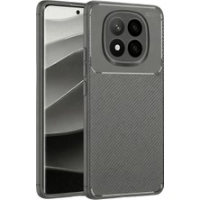 TeknoKapsül Xiaomi Redmi Note 14 Pro Plus Kılıf Auto Focus Karbon Kapak - Gri