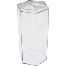 Blackstone KRC-180 Organizer 10X8.9X20CM 6gen Kapaklı Mika Kristal Plastik Makyaj Fırça Düzenleyici