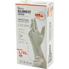 Reflex Slimfit Glove KOD-028 Muayene Eldiven 100'LU L-Xl Krem Pudrasız