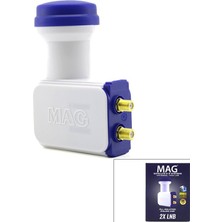 Rose Mag Uydu Unıversal Twin 0.1db 3D 2'li Full Hd Lnb
