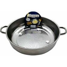 Güneş Süzek Metal Süzgeç 28CM No-2 Basık Kulplu