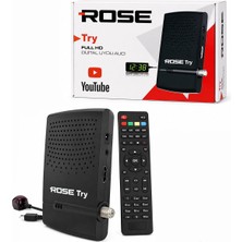 Rose Try Dijital Uydu Alıcısı RS232 1080P Hdmı Wifi Full Hd Youtube Otomatik Kanal Güncelleme Av