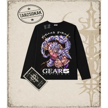 Tarzsokak One Piece Anime Karakterleri  Biskilet Yaka  Long Sleeve Beyaz