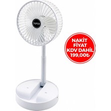 Blic Bwfn-11 Masa Üstü Vantilatör Katlanır Fan 16.4cm Uzayan Ayak 12.5-19CM 180° USB Şarjlı