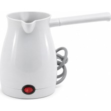 Awox Caffeen Elektrikli Cezve Makinesi 0.4lt 1000W 5 Fincan Beyaz Plastik Çift Ağız Türk Kahvesi