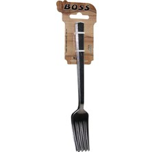 BOSS-714 Çubuk Sade Metal 2mm 6 Adet Yemek Çatal