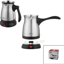 Sinbo SCM-2991 Elektrikli Cezve 600W 6fincan 500ML 360° Kablosuz Kullanım Çelik Katlanır Kulp