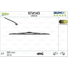 Valeo Novapazr Silecek Silencio 60 cm X1 VM18 Renault Toyota Volvo Subaru Pejo Vw Opel Bmw Kia Fiat Swf 116148