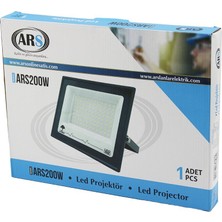 Ars Elektrik Ars KOD-346297 MODEL-ARS200W LED Projektör 29X22CM 50.000 Saat Ömür Aydınlatma Açısı: 120° Tekli